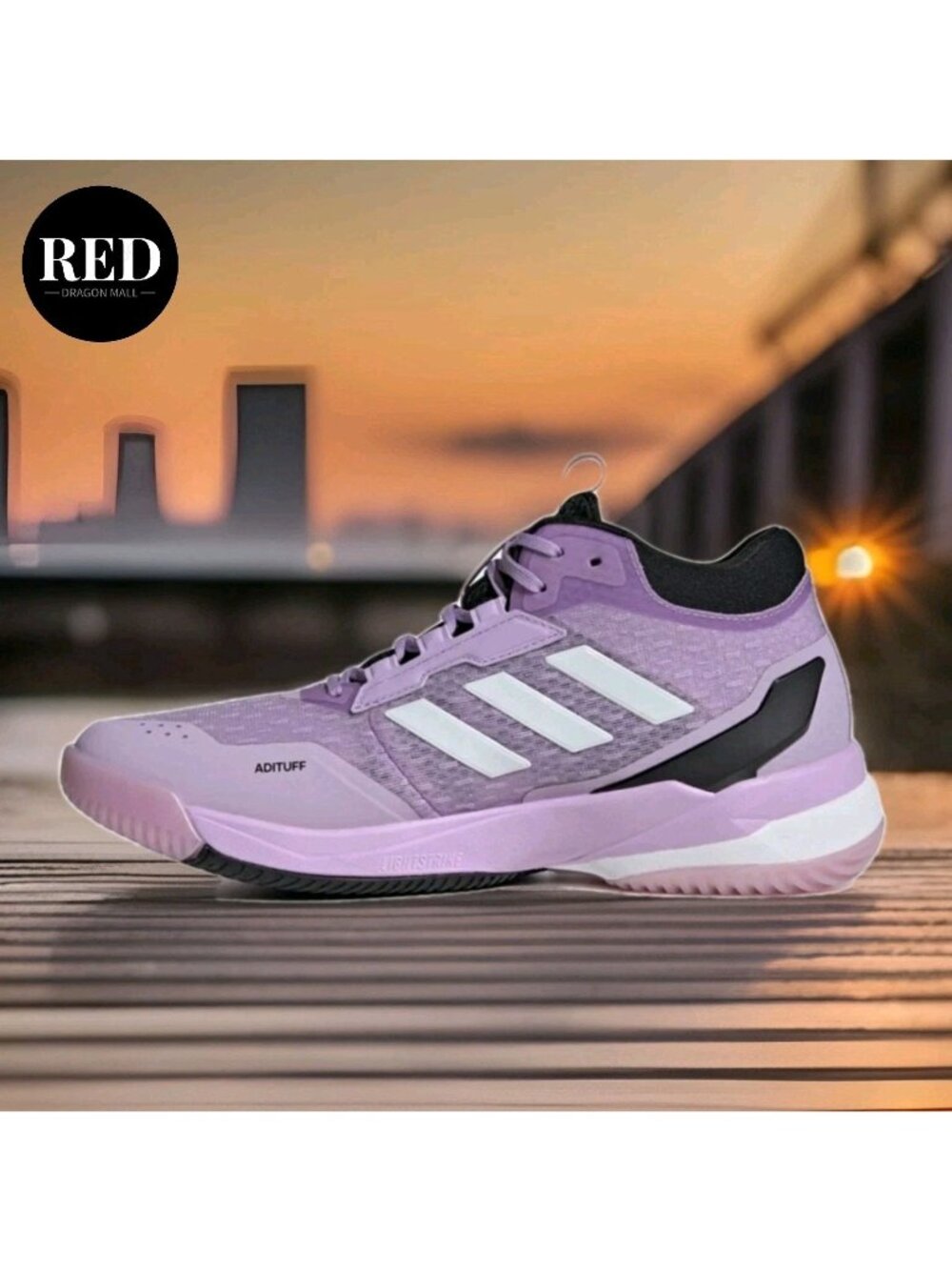 adidas Purple and White Women's Athletic Shoes